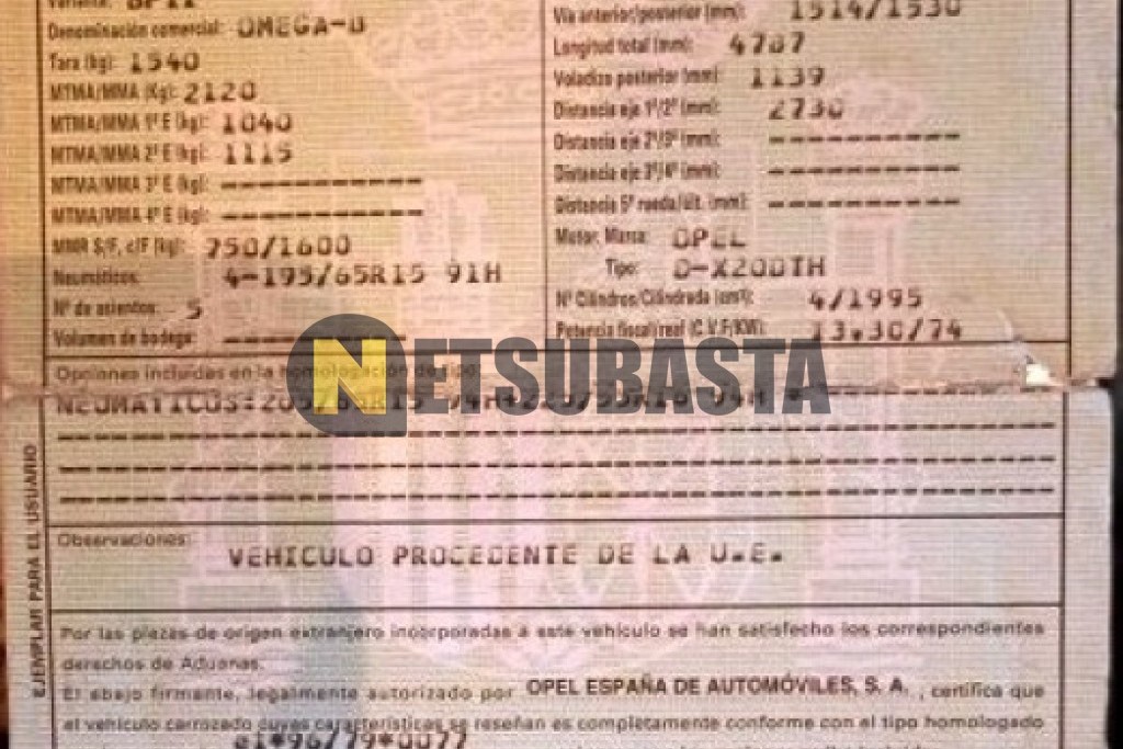 Opel Omega 2.0 DTI 16V 1999