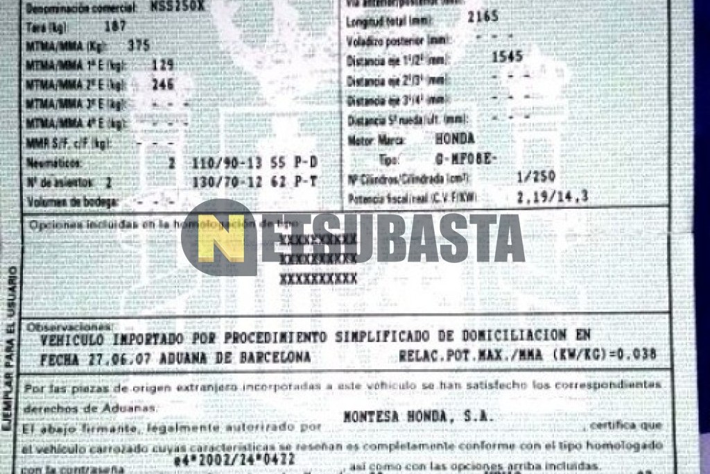 Honda Forza 250 X 2007