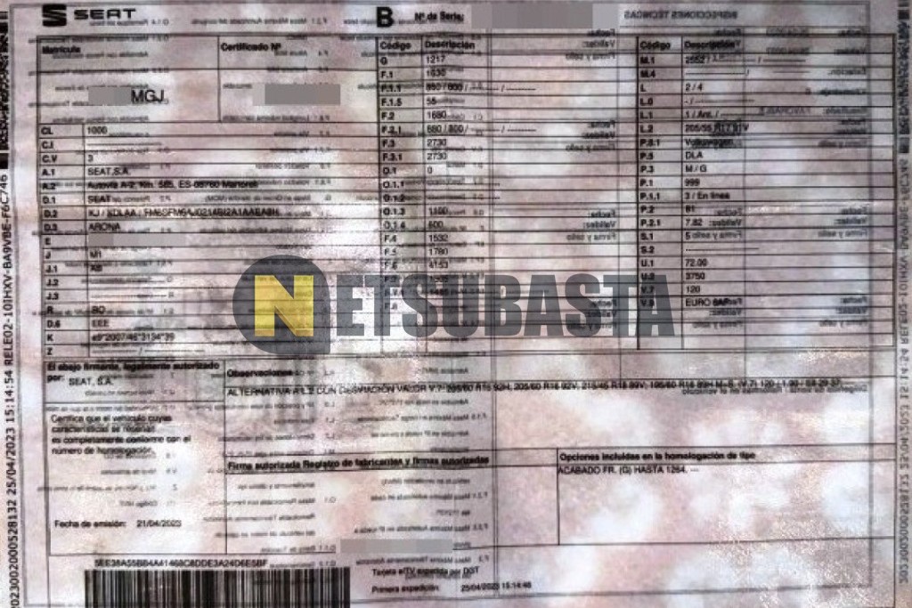 Seat Arona 1.0 TSI 2023