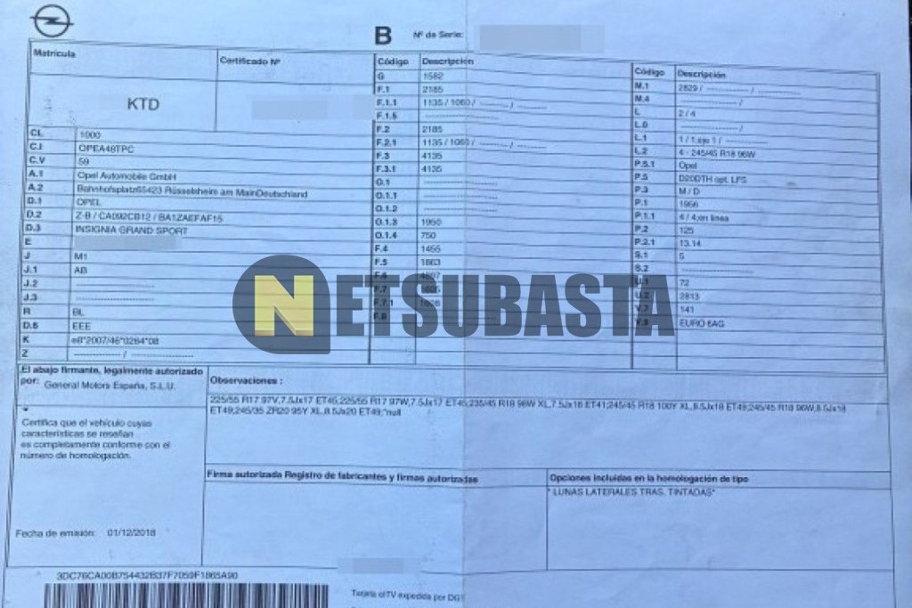 Opel Insignia Grand Sport 2.0 CDTi 2019