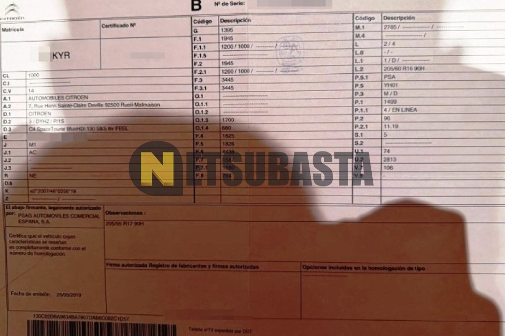 Citroën C4 SpaceTourer 1.5 BlueHDi 2019