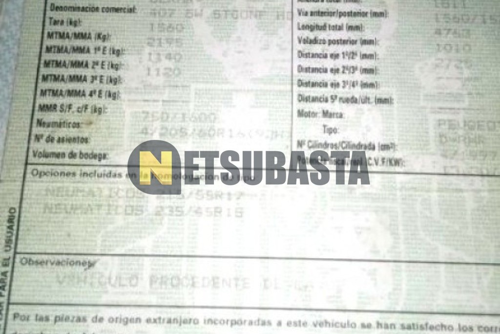 Peugeot 407 SW 2.0 HDi FAP 2007