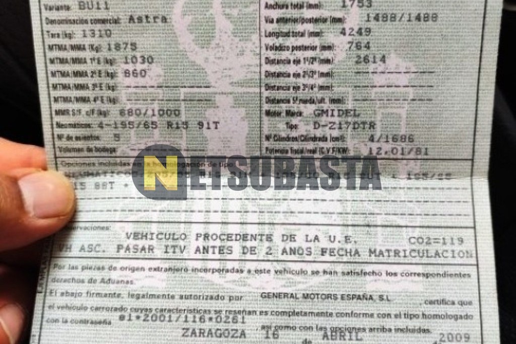 Opel Astra 1.7 CDTi 2009