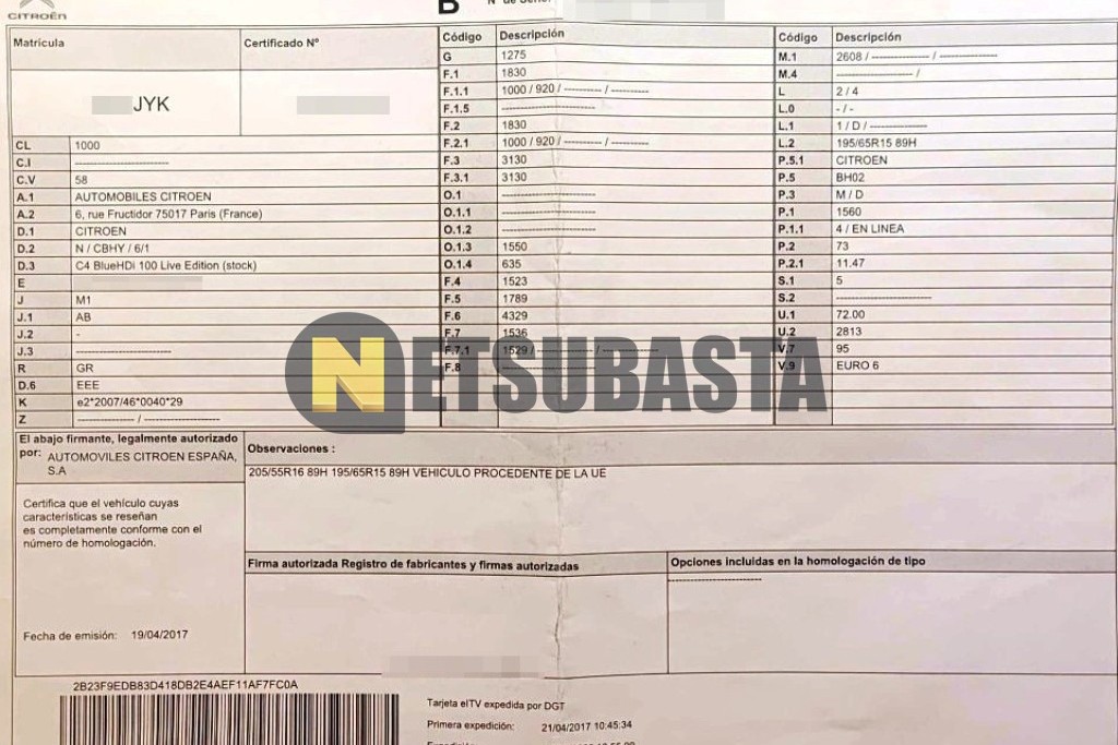 Citroën C4 1.6 BlueHDi 2017