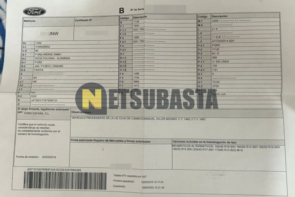 Ford Fiesta 1.0 Ecoboost 2016