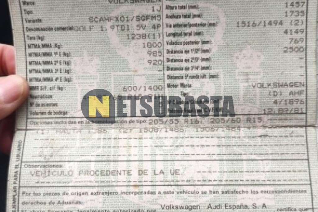 Volkswagen Golf 1.9 TDI 1999