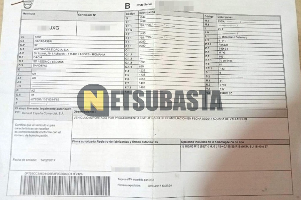 Dacia Sandero 1.0 SCe 2017