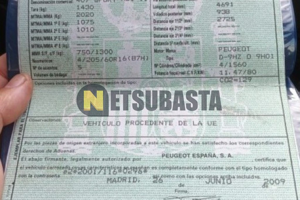 Peugeot 407 1.6 HDi 2009