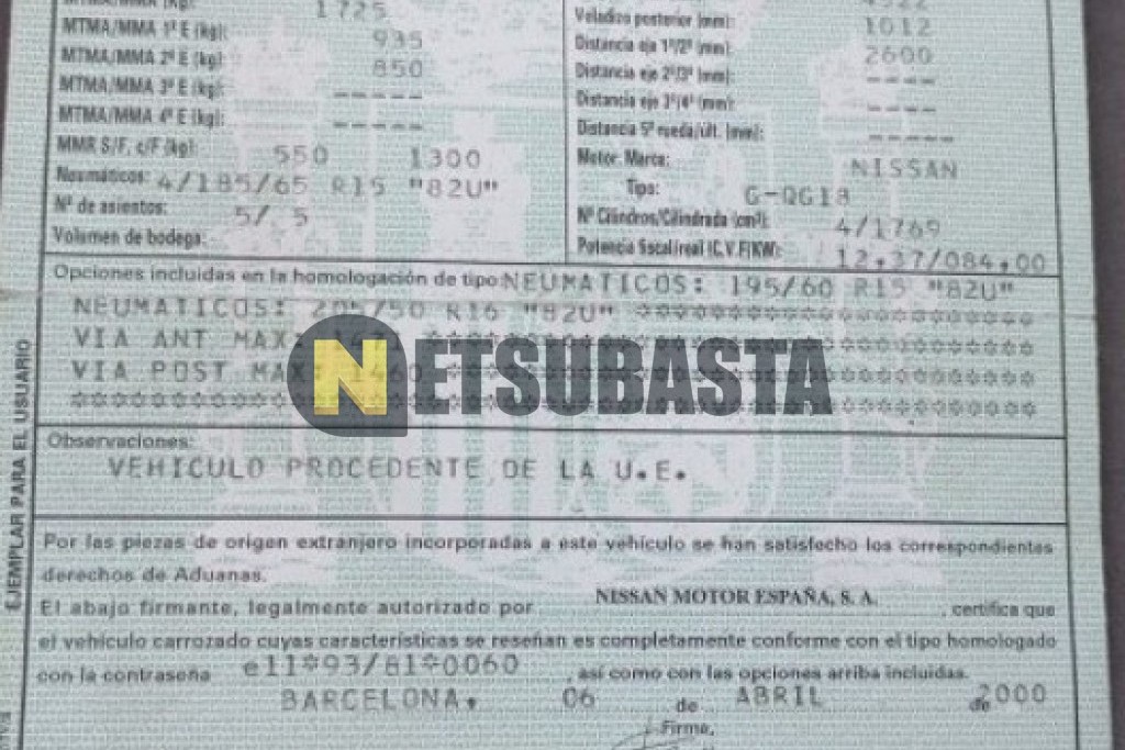 Nissan Primera 1.8 2000