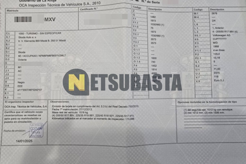 Skoda Octavia Combi RS 2.0 TDI 2013