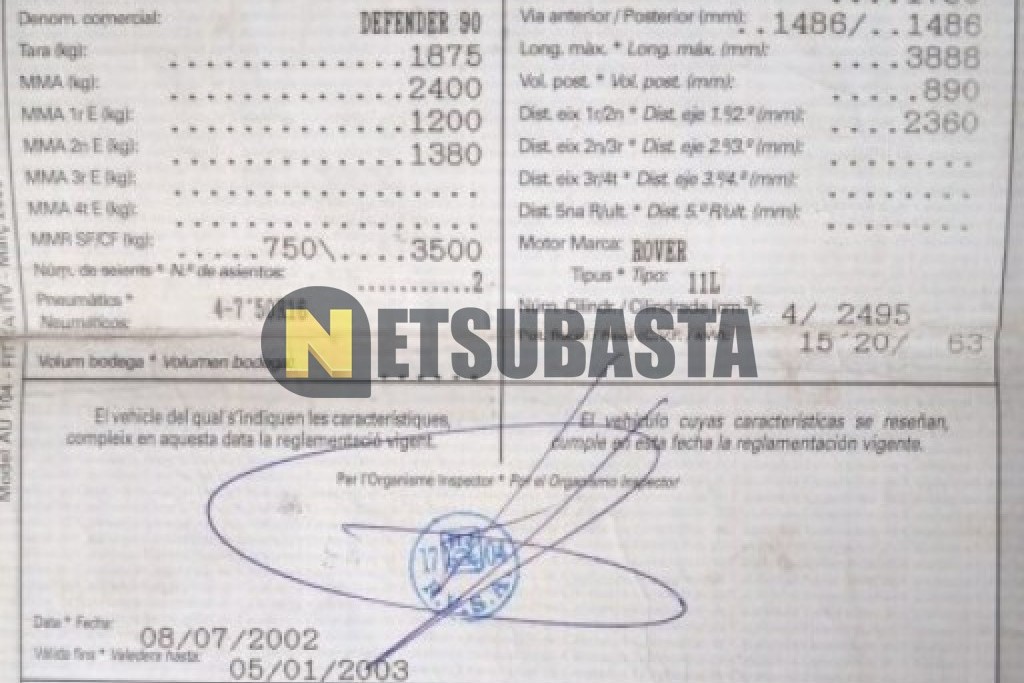 Land-Rover Defender 90 2.5 TD 1988