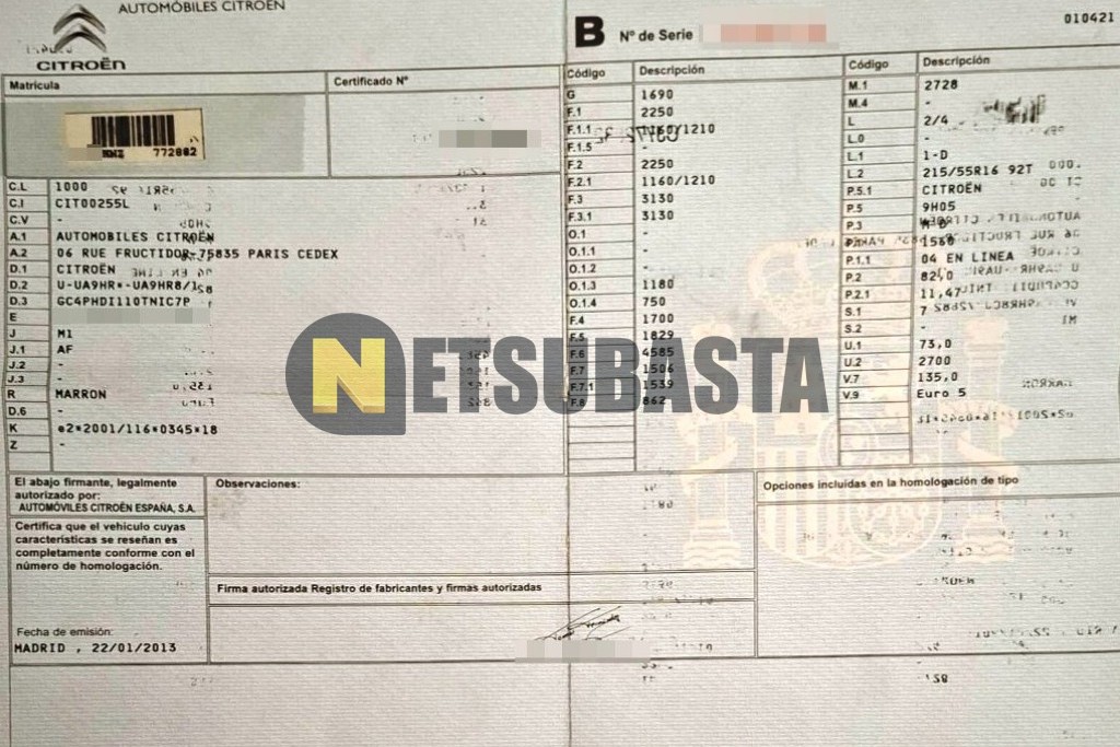 Citroën Grand C4 Picasso 1.6 HDi 2013