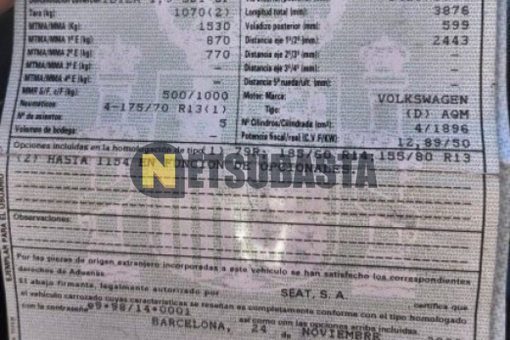 Seat Ibiza 1.9 SDi 2001