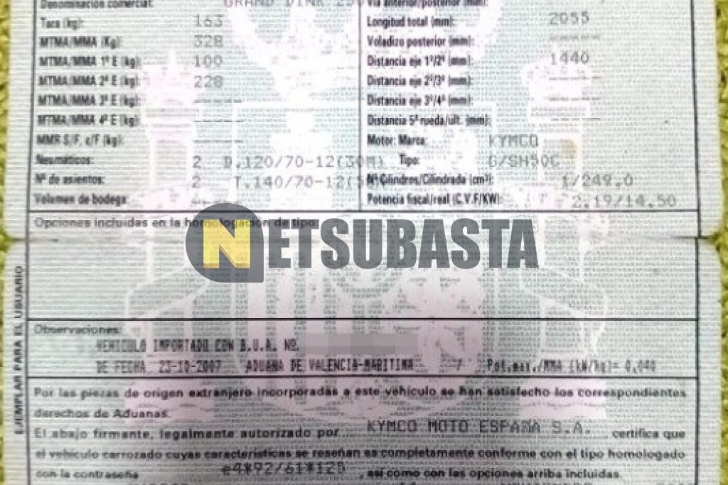 Kymco Grand Dink 250 2007