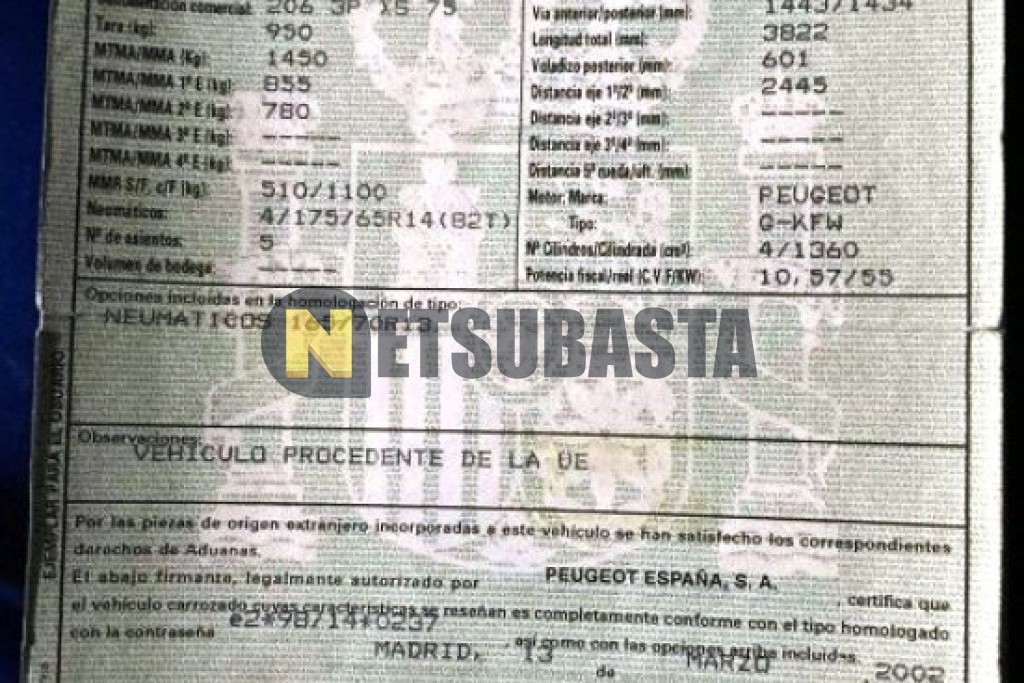 Peugeot 206 1.4 2002