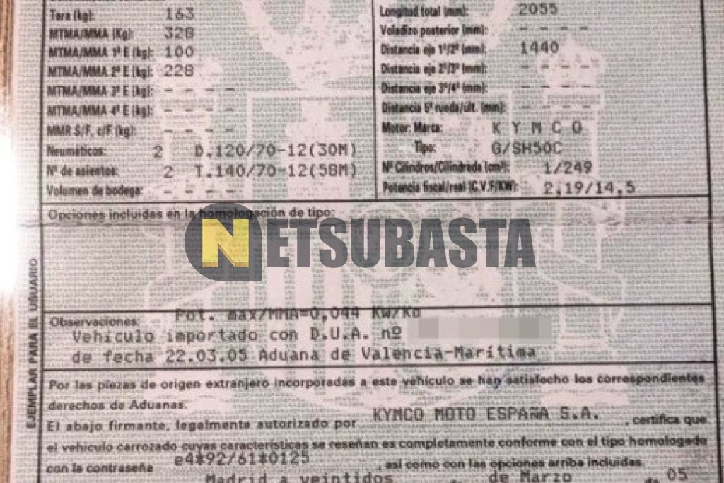 Kymco Grand Dink 250 2005