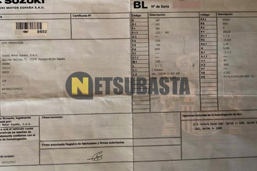 Suzuki BURGMAN 200 Executive 2012