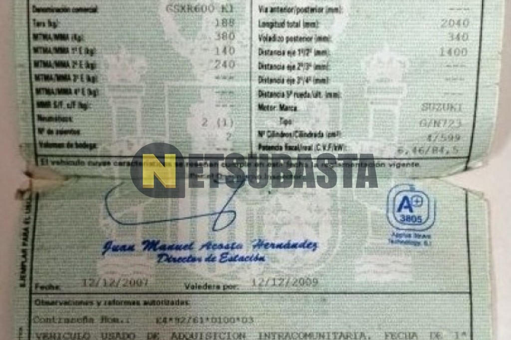 Suzuki GSX R600 2001