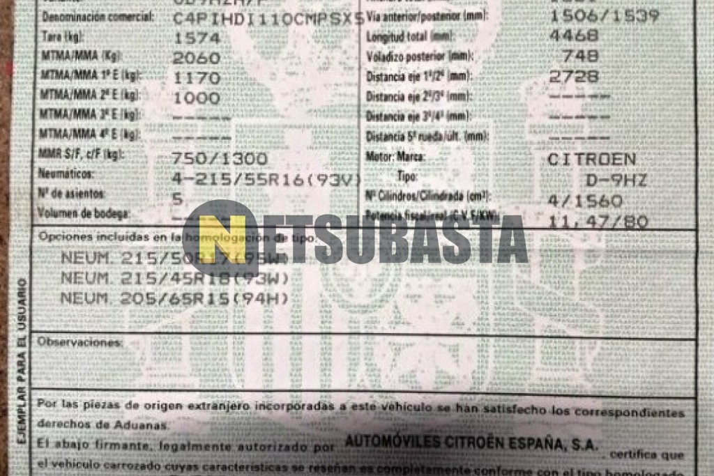 Citroën C4 Picasso 1.6 HDi CMP 2007