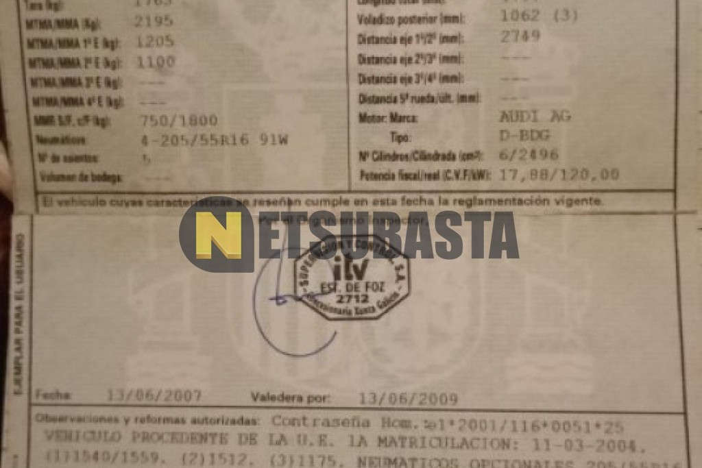 Audi A6 Avant 2.5 TDI multitronic 6 vel. 2004