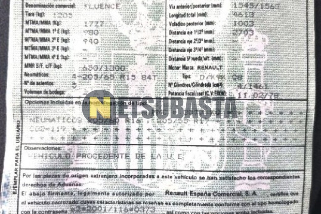 Renault Fluence 1.5 dCI 2010