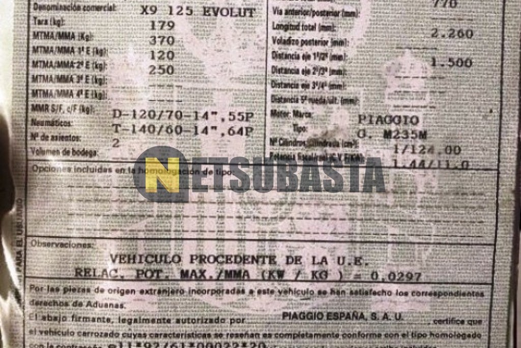 Piaggio X9 EVOLUTION 125 2005
