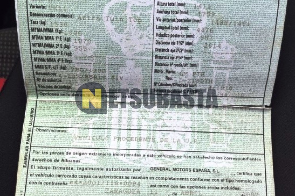 Opel Astra Twintop 1.9 CDTI 2007