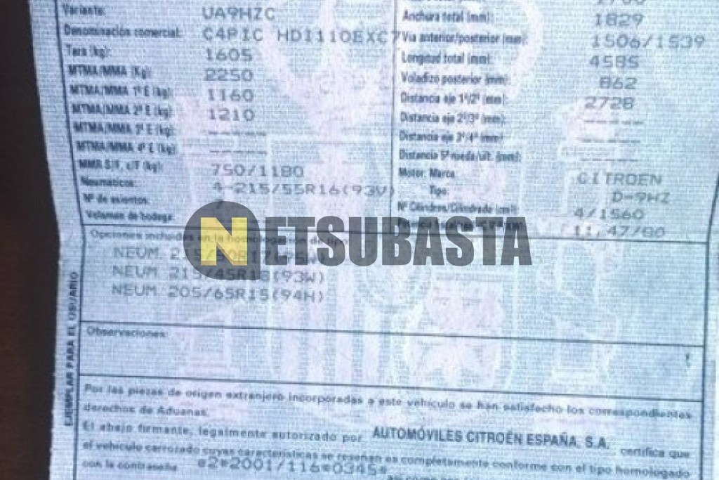 Citroën Grand C4 Picasso 1.6 HDi 2006