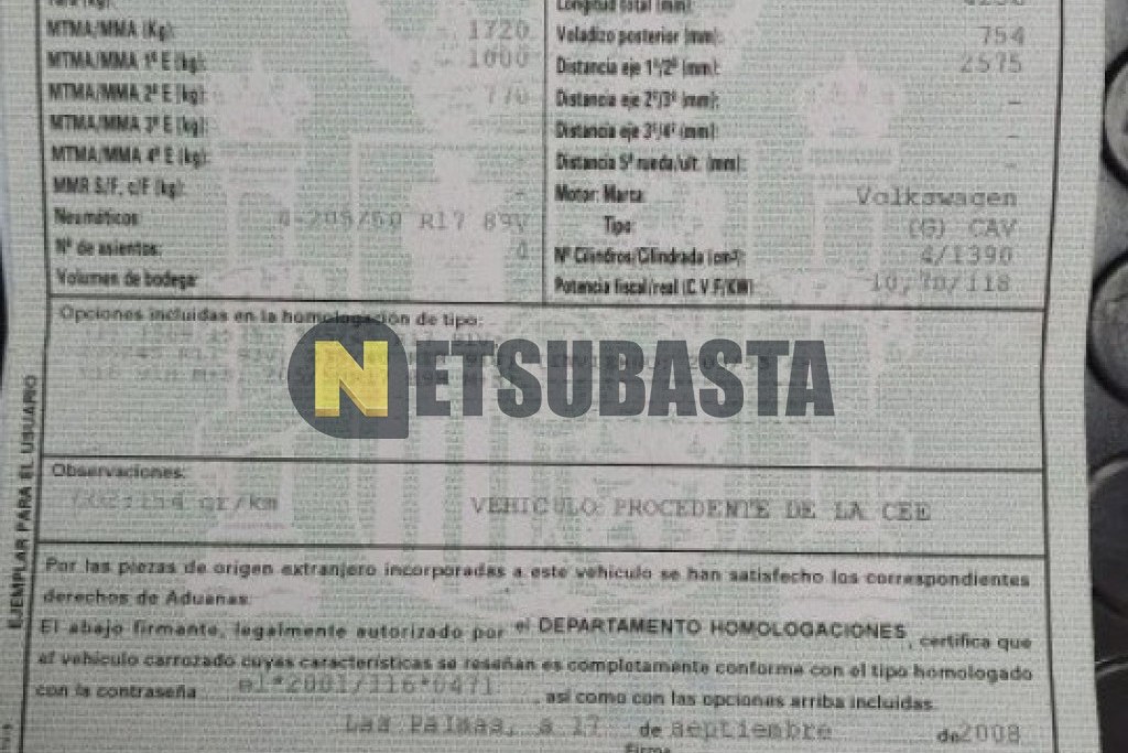 Volkswagen Scirocco 1.4 TSI 2008