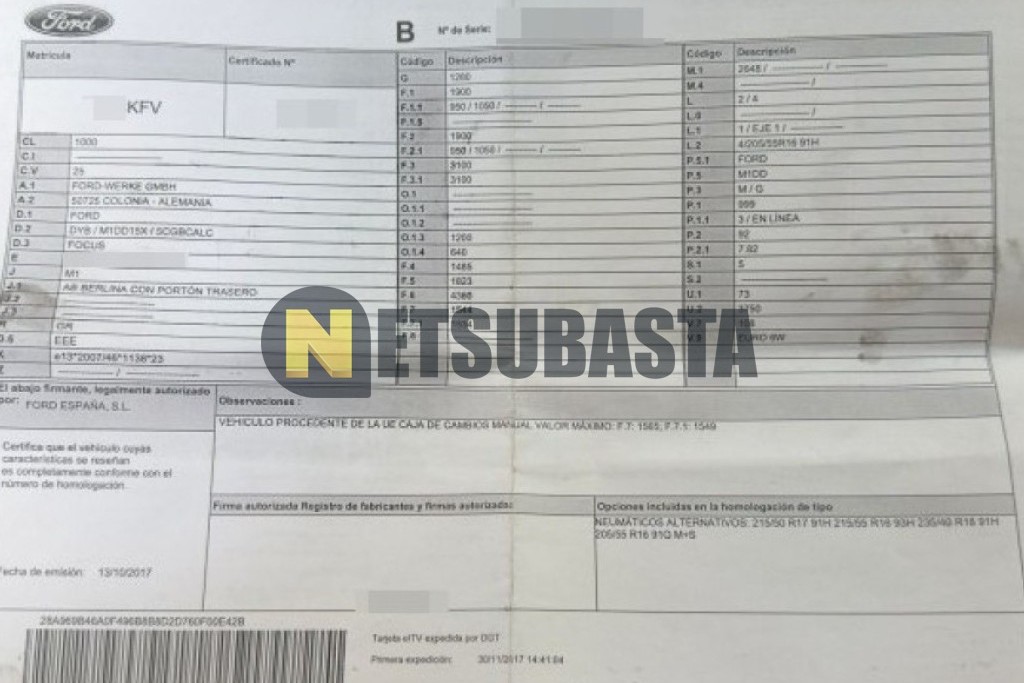 Ford Focus 1.0 EcoBoost 2017