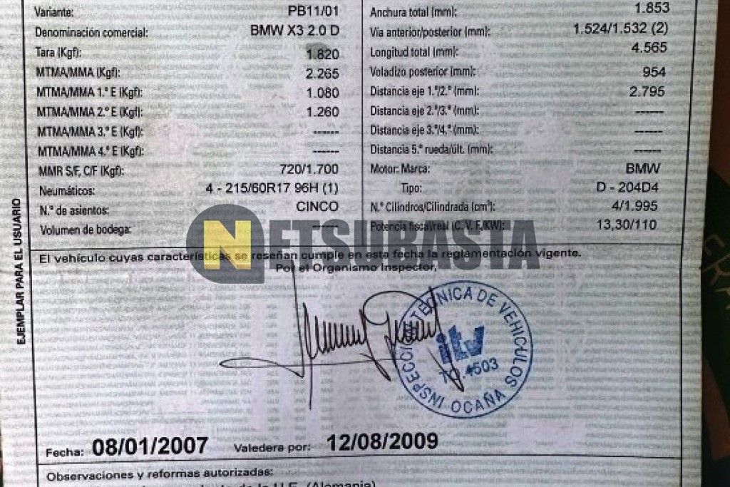 Bmw X3 2.0d 2005