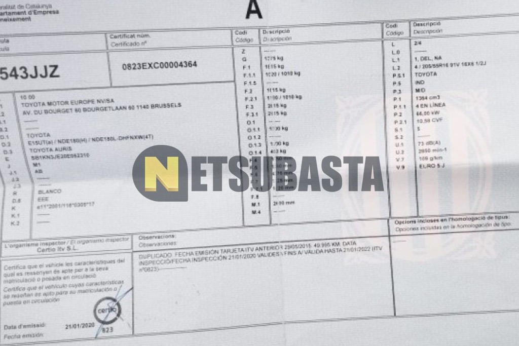 Toyota Auris 1.4 D-4D 2015