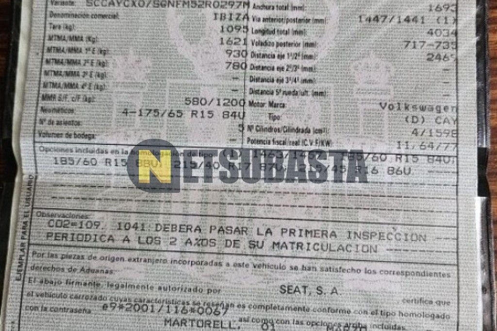 Seat Ibiza 1.6 TDI CR DPF 2011