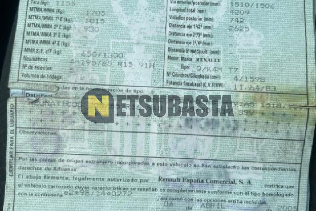 Renault Megane 1.6 2005