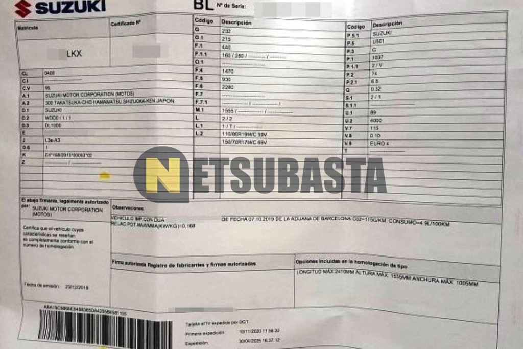 Suzuki V-Strom 1000 ABS 2020