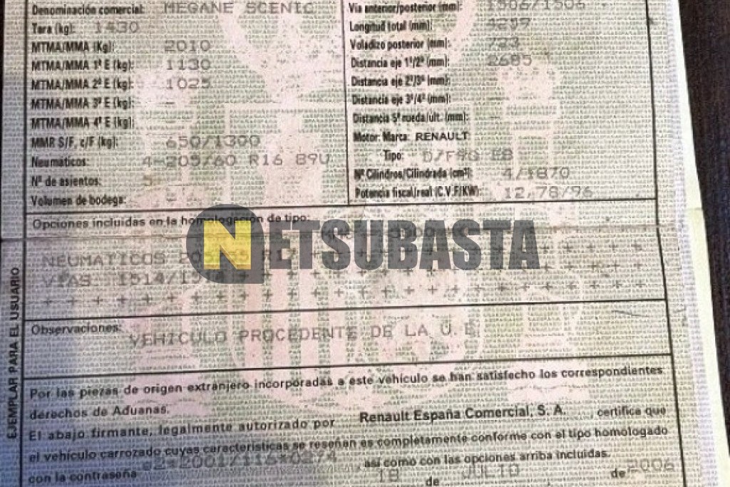 Renault Scenic 1.9 dCi 2006