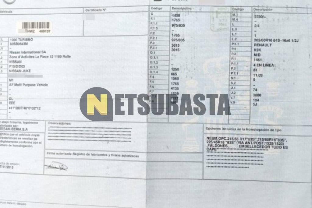 Nissan Juke 1.5 dCi 4x2 2014