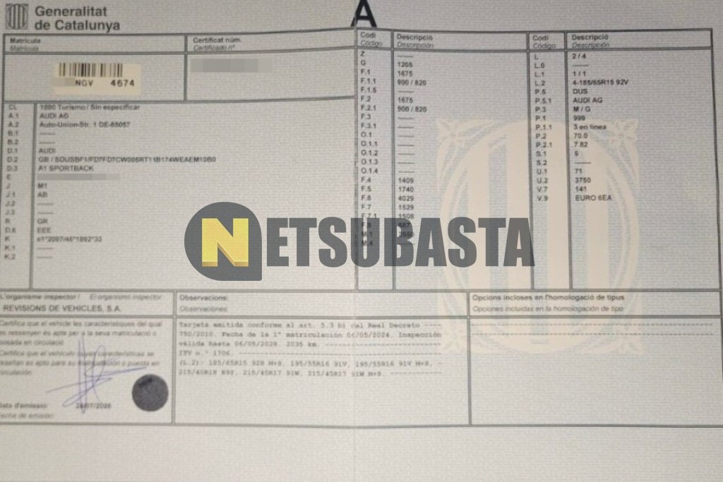 Audi A1 Sportback 25 TFSI S tronic 2024