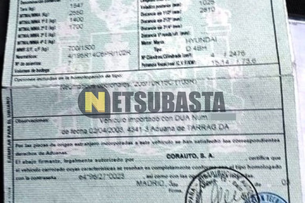 Hyundai H-1 2.5 TCI 7 plazas 2003