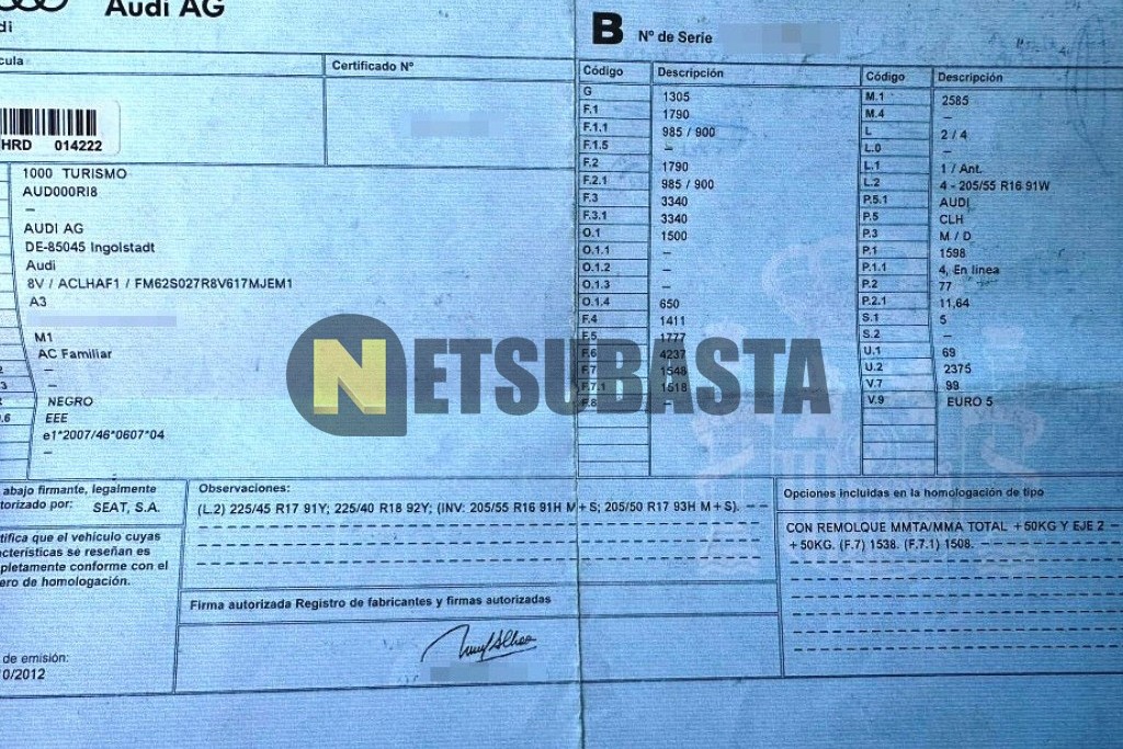 Audi A3 1.6 TDI 2013