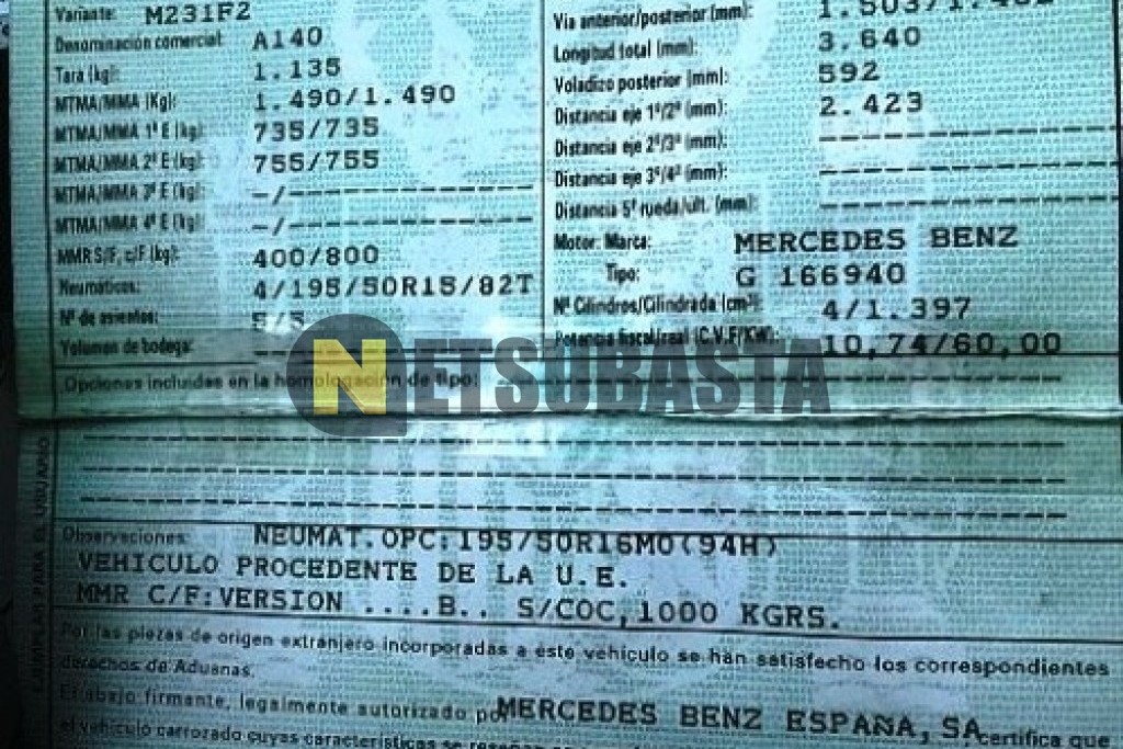 Mercedes-Benz A 140 Aut. 2004