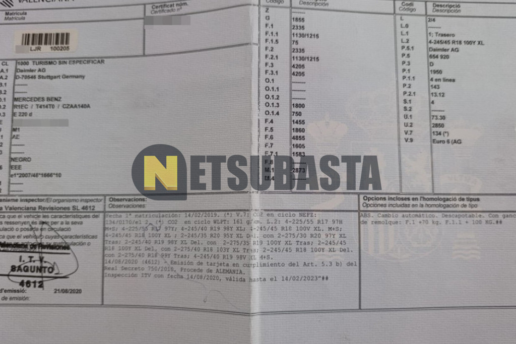 Mercedes-Benz E 220 d Cabrio 2019