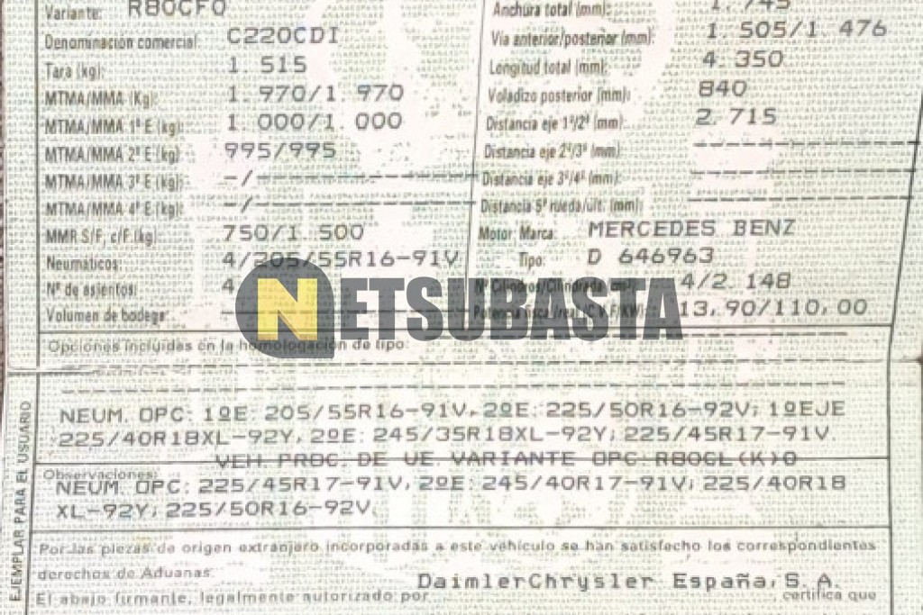 Mercedes-Benz C 220 CDI Sportcoupé 2005