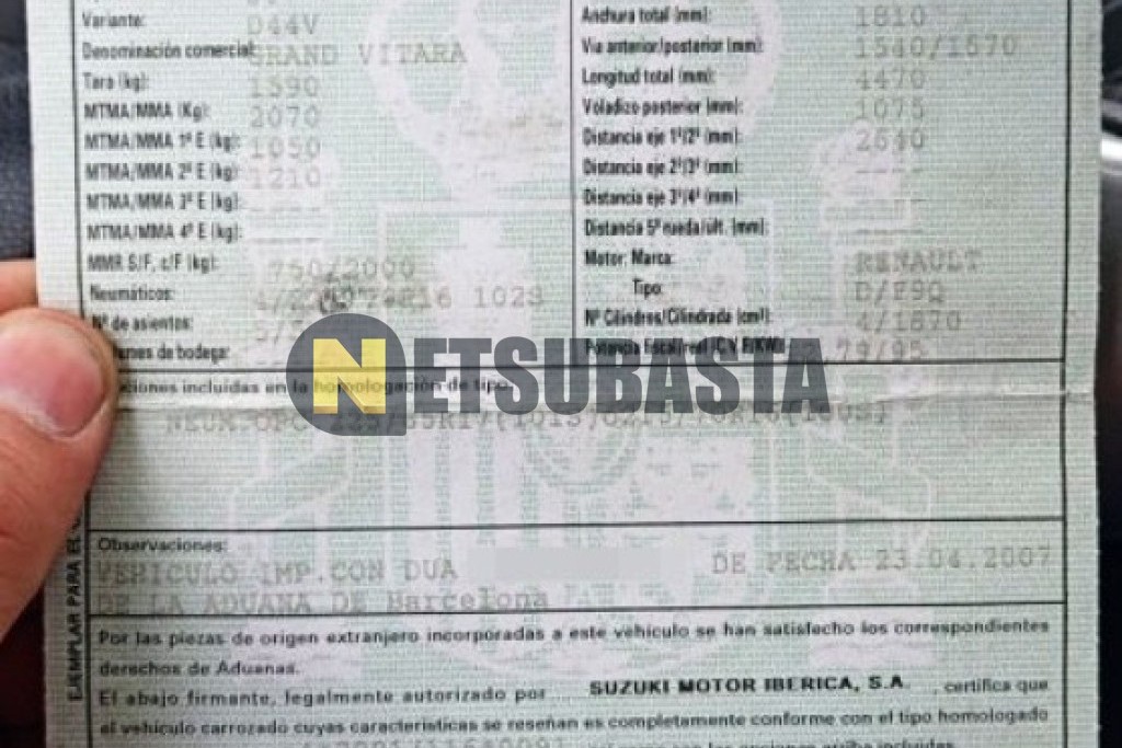 Suzuki Grand Vitara 1.9 DDiS 2007
