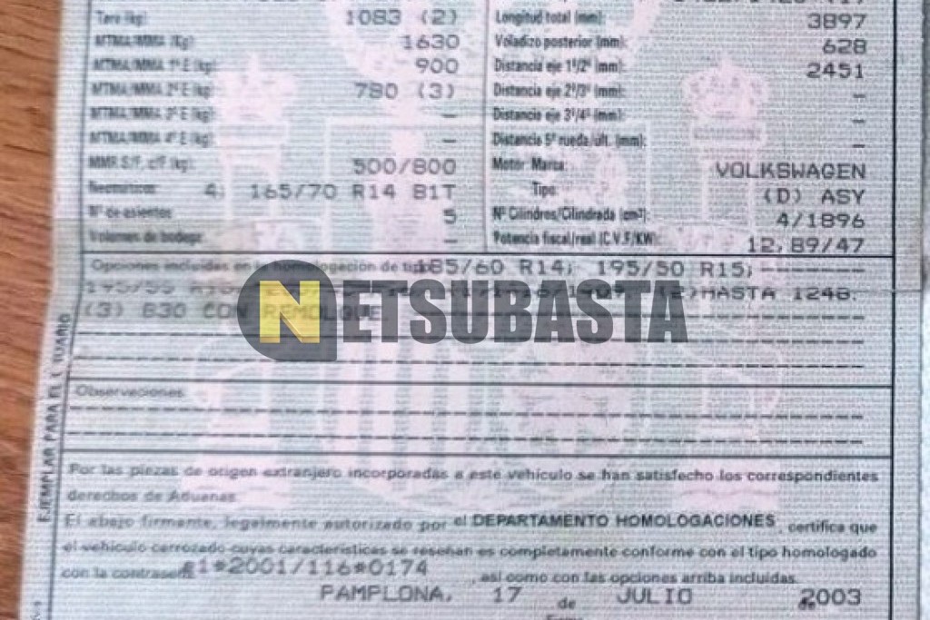 Volkswagen Polo 1.9 SDI 2003