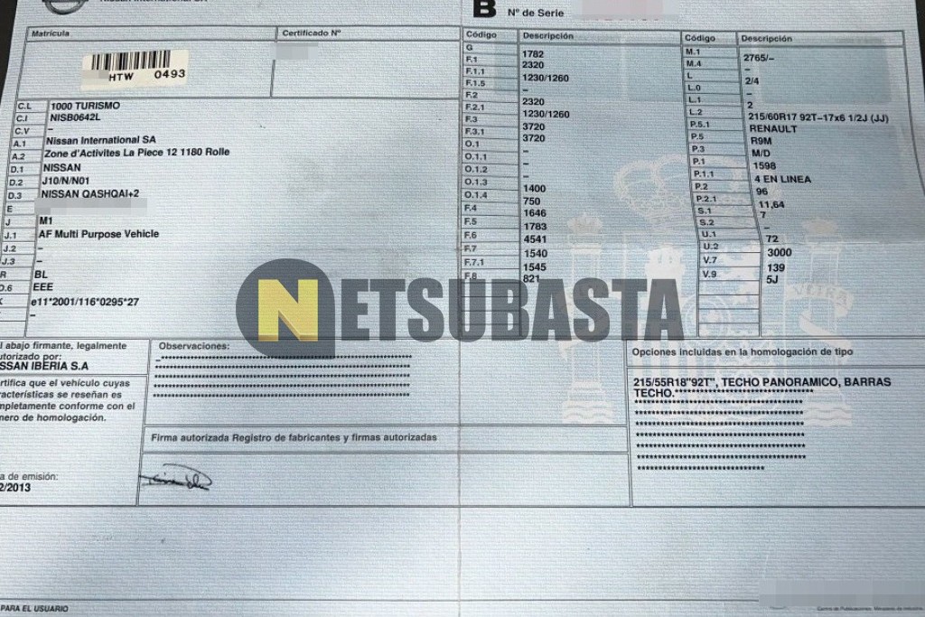 Nissan Qashqai+2 1.6 dCi 4x4 2013