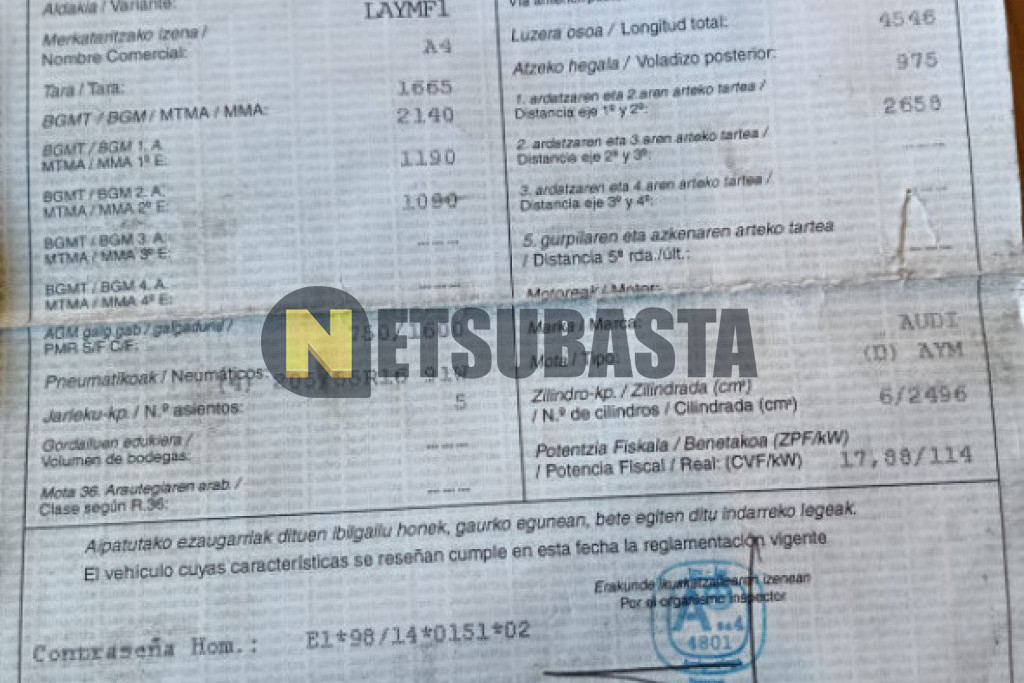 Audi A4 Avant 2.5 TDI multitronic 6 vel. 2002