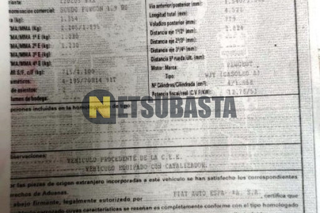 Fiat Scudo Furgon 1.9D Isotermo 2005