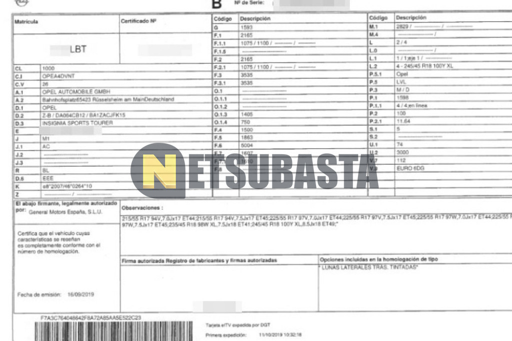 Opel Insignia Sports Tourer 1.6 CDTi 2019