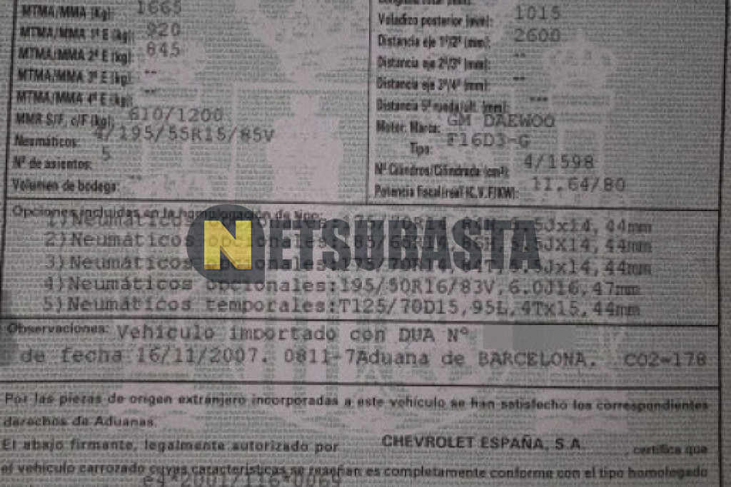 Chevrolet Nubira 1.6 16v 2008